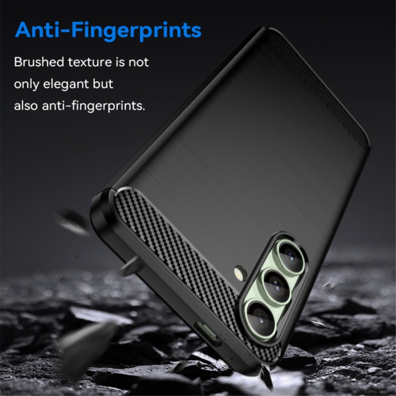 Til Samsung Galaxy S24 FE Cover Til Telefon TPU Carbon Fiber Texture Slim - Fit