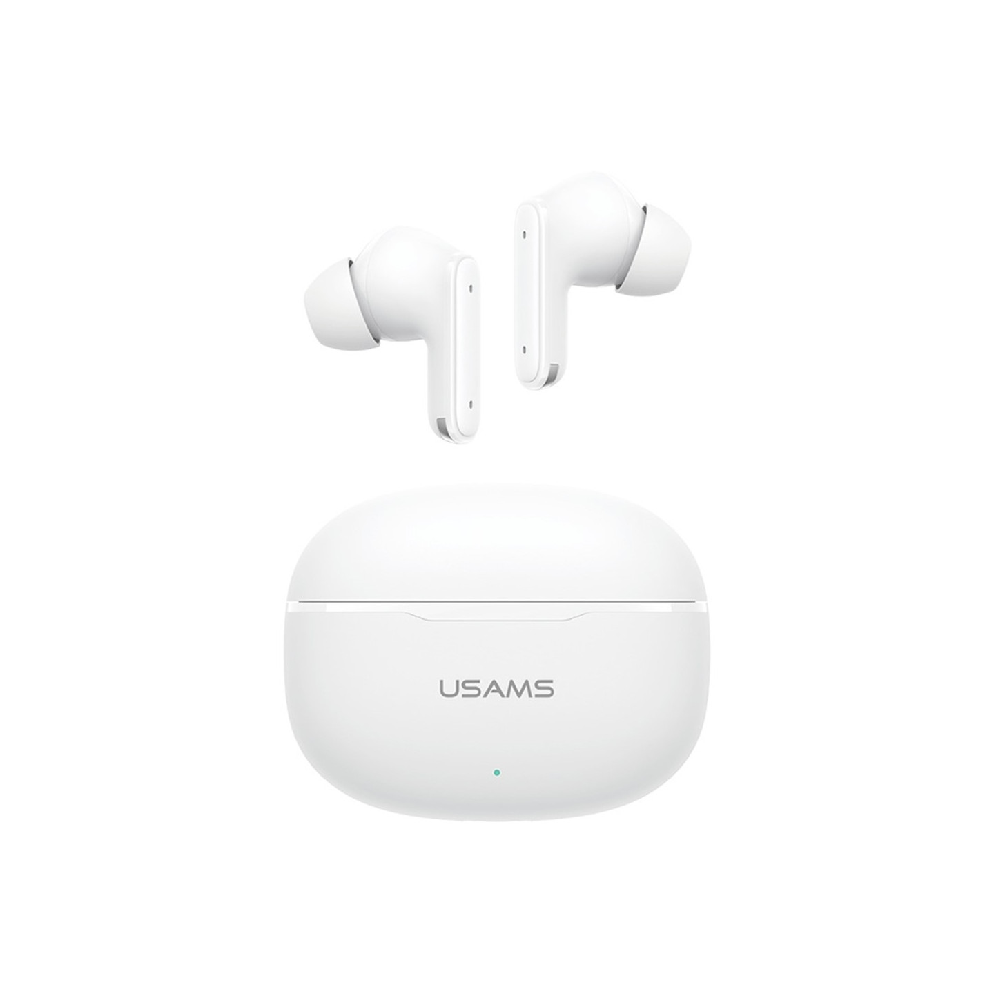 USAMS Echo E05 Trådløse Hovedtelefoner In-Ear Bluetooth Dynamiske Drivere - Hvid