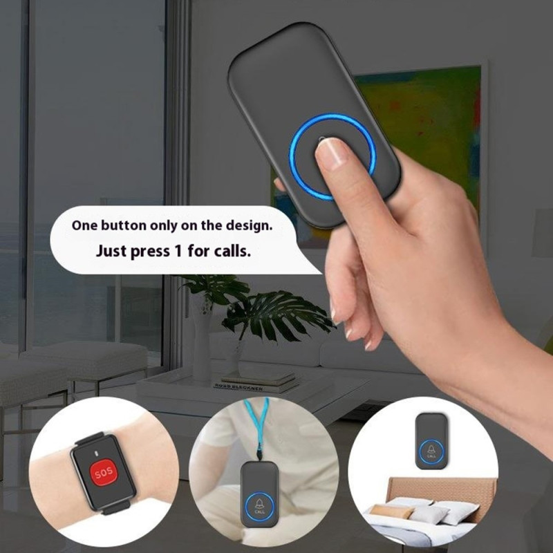 300m Wireless Alarm System Assault Alarm Emergency Help