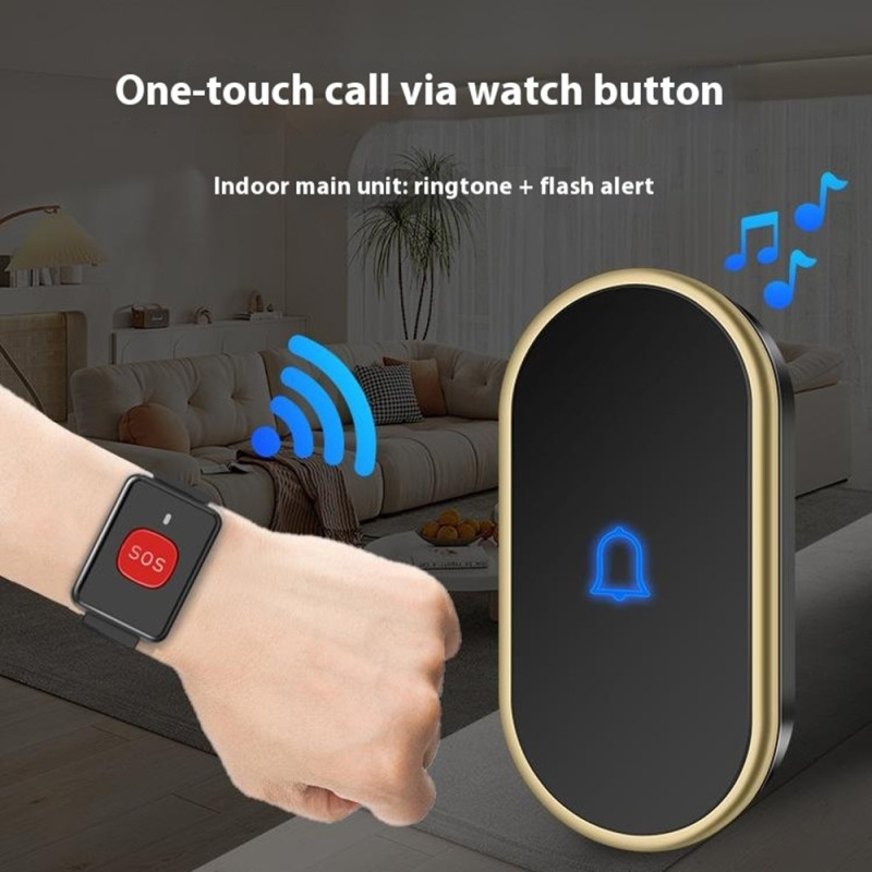 300m trådløst alarmsystem overfall alarm nød hjelp