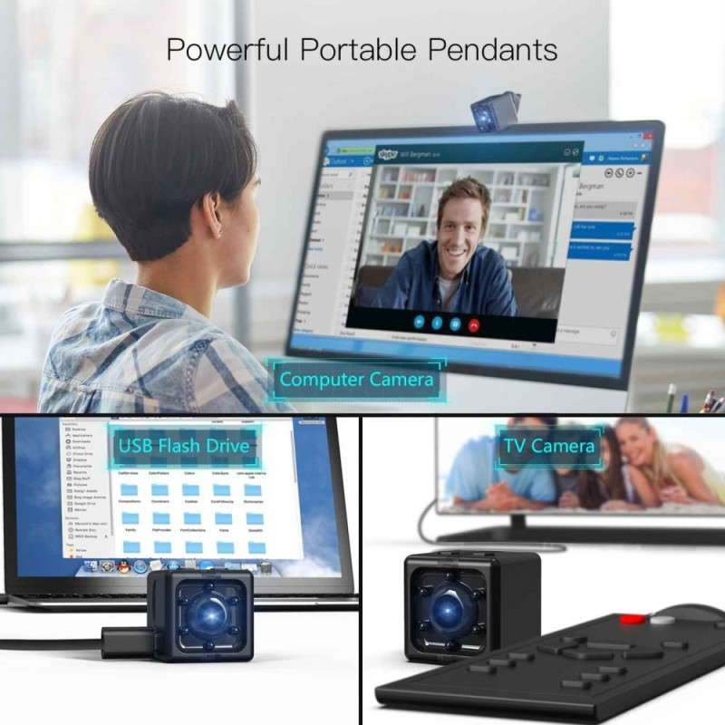 Mini UV Coating Suodatinlinssi Film Action Kamera Sisäänrakennettu 40 mAh akku