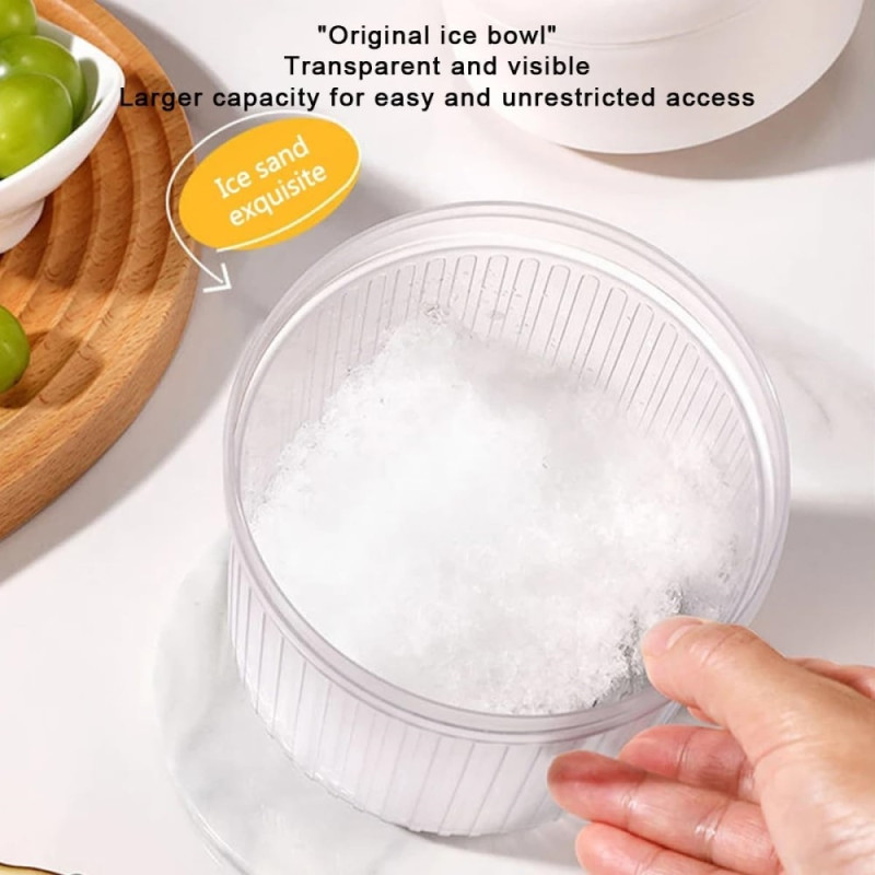 Shaved Ice ismaskin Ice Crusher med 2st iskub - brickor