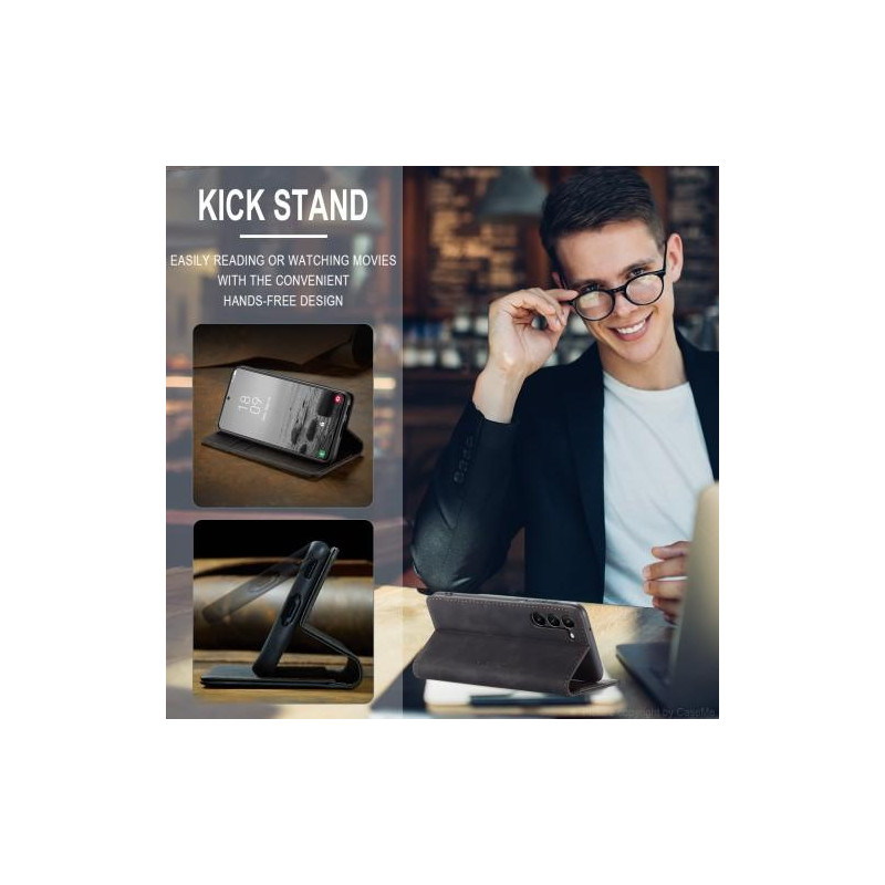 CASEME Retro Pung Taske til Samsung Galaxy S23 - Sort