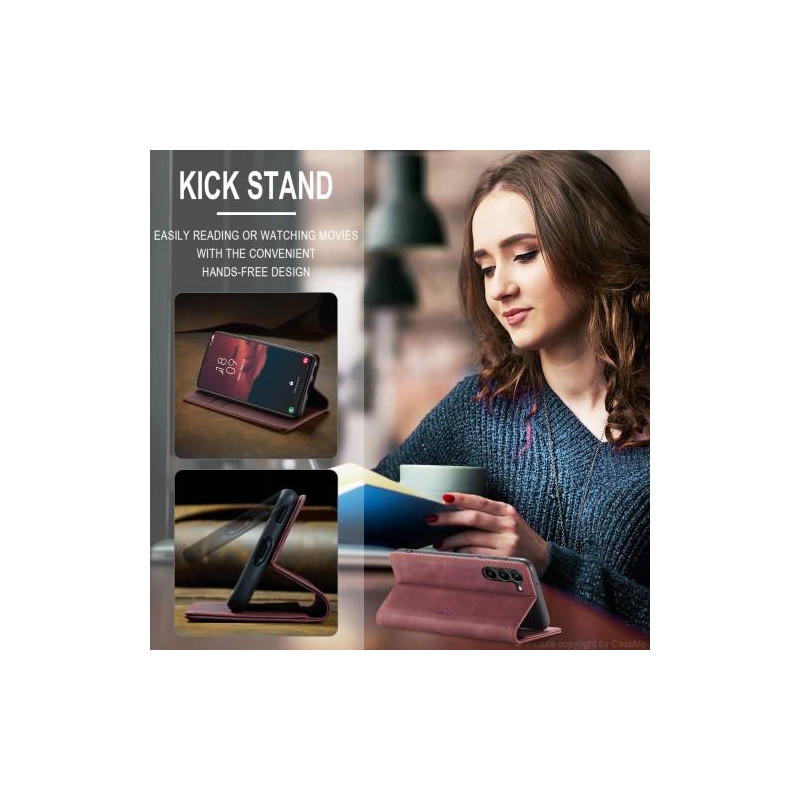 CASEME Lommebok - deksel Samsung Galaxy S23 - Rød