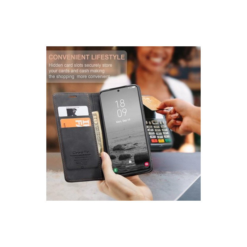 CASEME Lommebok - deksel Samsung Galaxy S23 - Svart