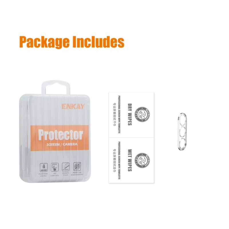 ENKAY HAT PRINCE for Samsung Galaxy S24 FE Camera Lens Protector Tempered Glass - Transparent