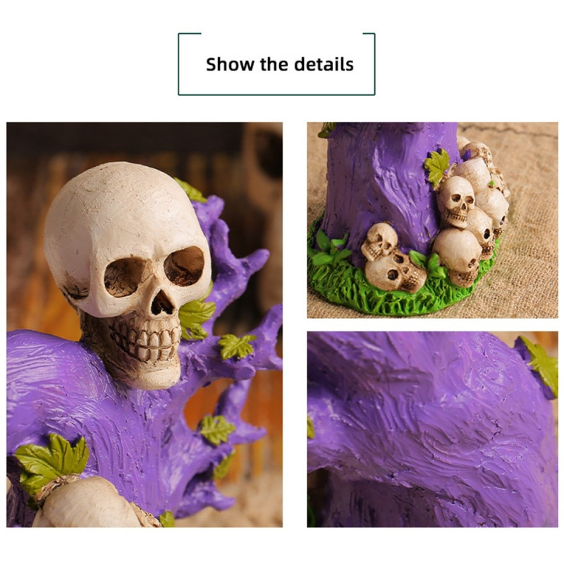 Halloween Spooky Horror Ornament Scary Decoration Party - Skull Tree