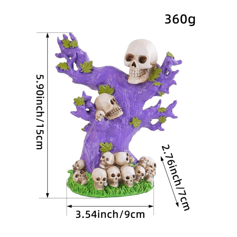 Halloween skummelt skrekkornament skummelt dekorasjonsfest - Skull Tree