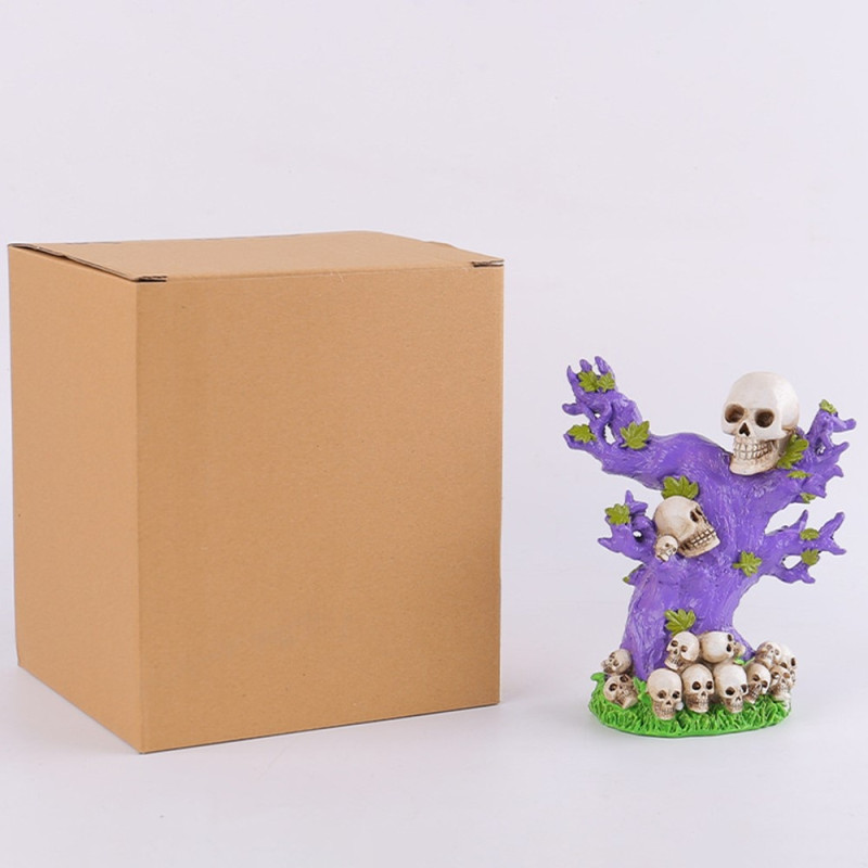 Halloween Spooky Skräckprydnad Skrämmande Dekoration Fest - Dödskalle Träd