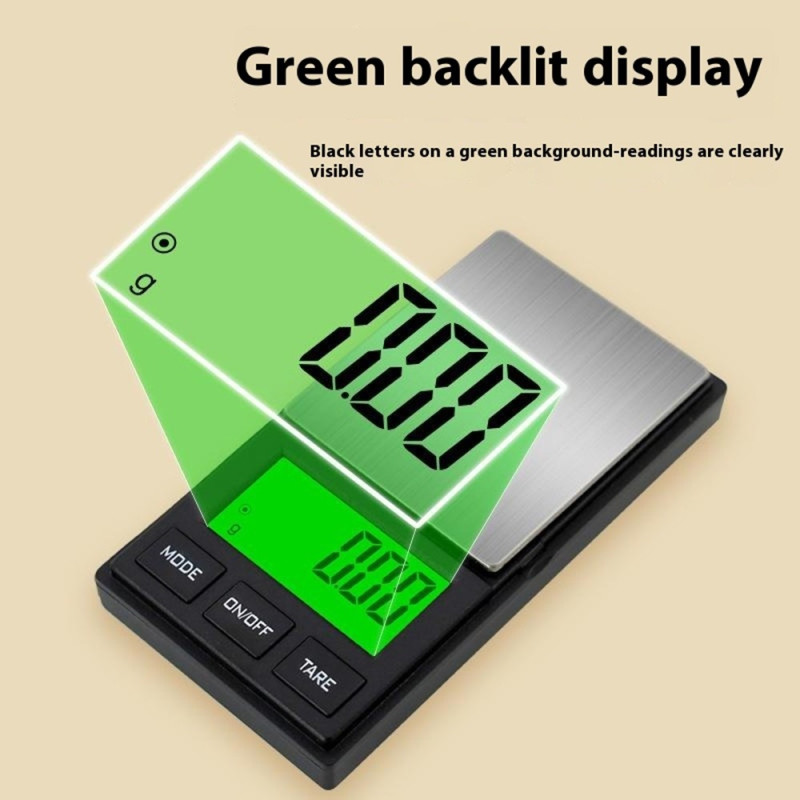 500g / 0.01g 5 Units Portable Jewelry Scale Small Scale Digital Pocket Scale