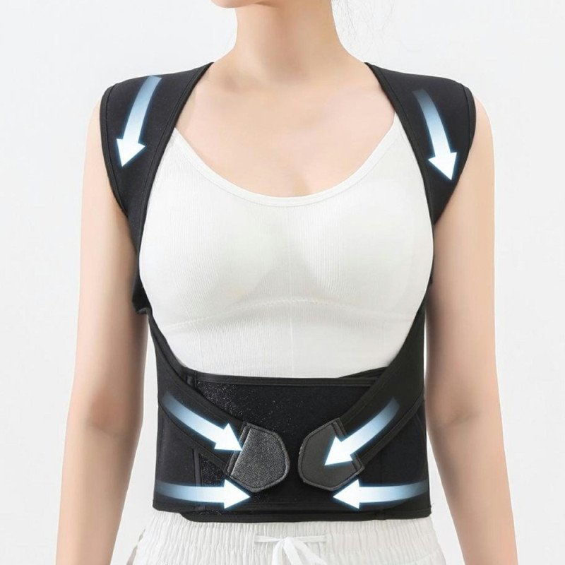Correct Posture Back Posture Corrector Brace til mænd, kvinder - XL