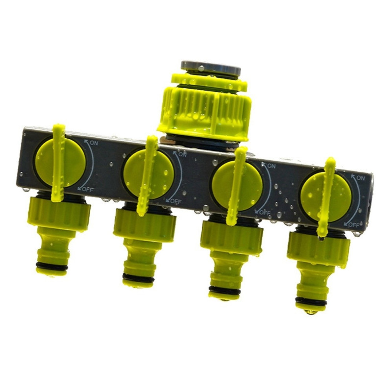 4 - way water splitter water Garden Irrigation Connection coupling valve