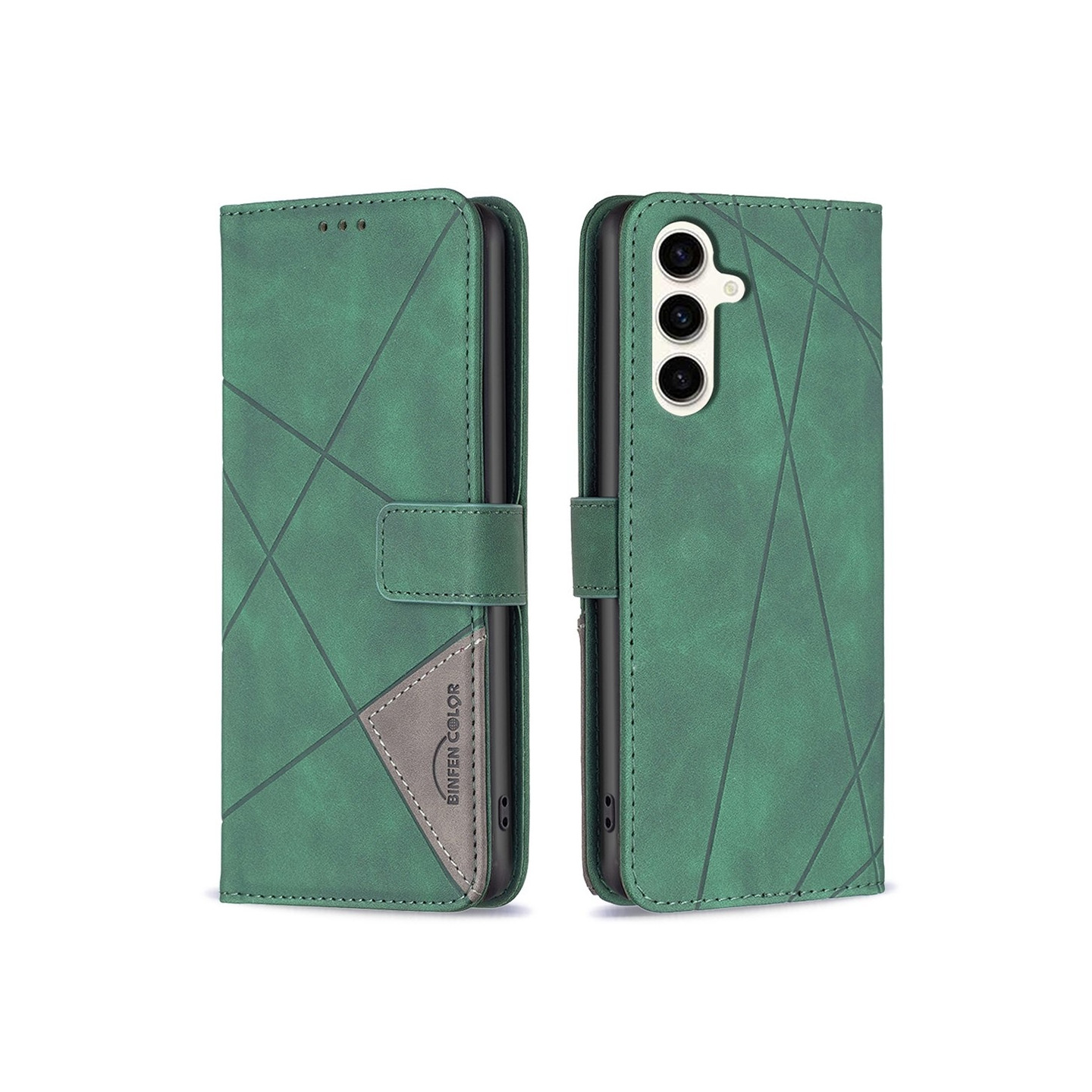 BINFEN COLOR For Samsung Galaxy S24 FE Case Shockproof Wallet Phone Cover