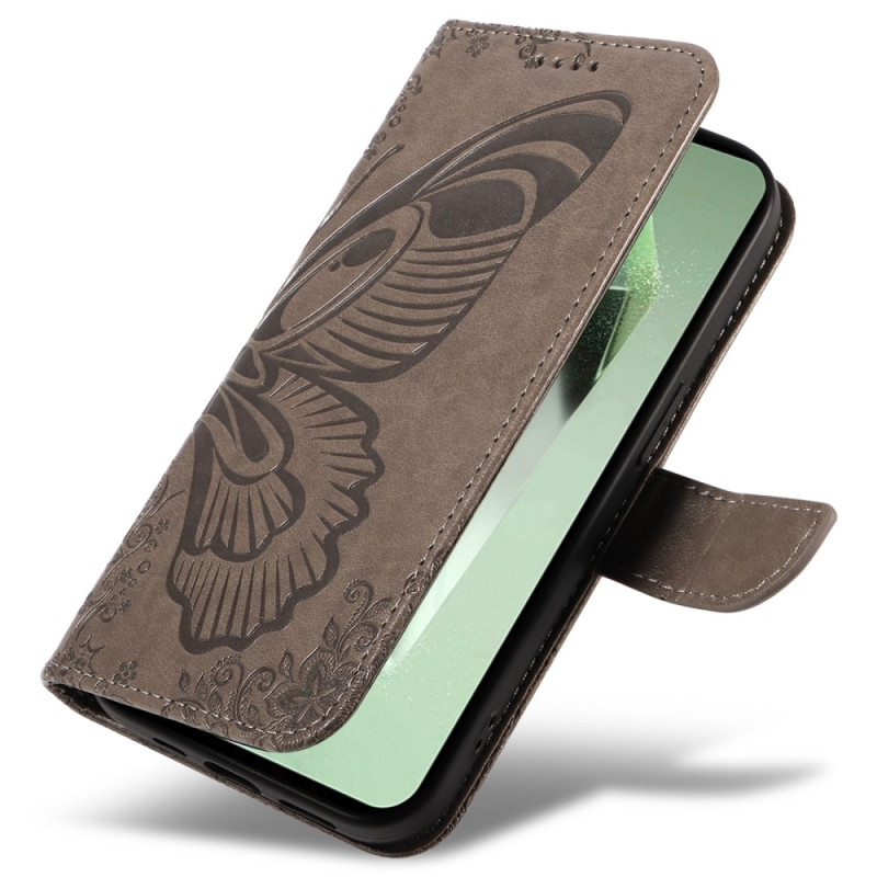 For Samsung Galaxy S24 FE Case Stand Wallet Phone Cover Butterfly Pattern