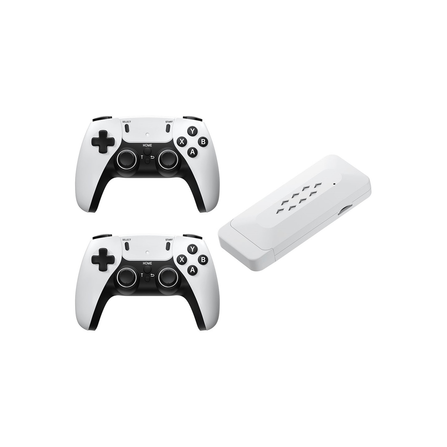 Game Stick 4K Dual 2.4G langattomat peliohjaimet ja 128G 30000+ Games for TV