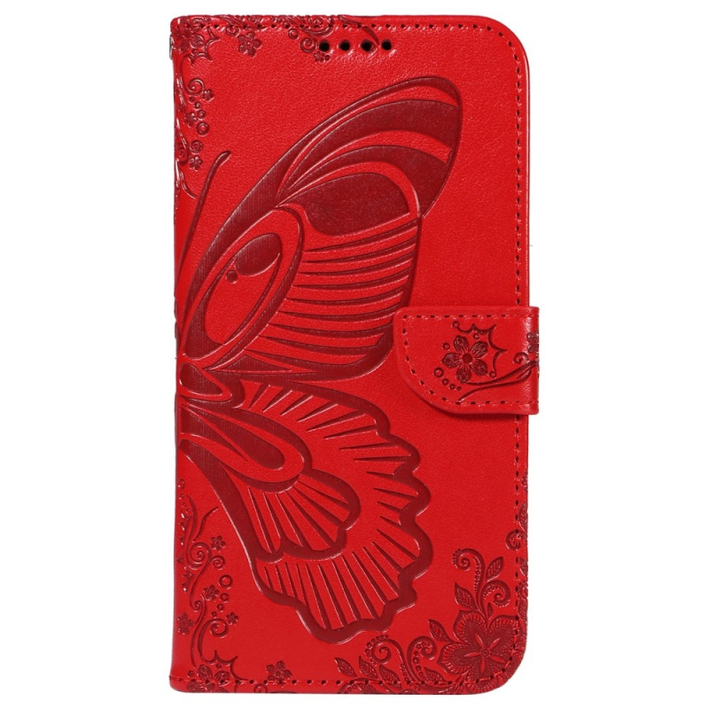 For Samsung Galaxy S24 FE Case Stand Wallet Phone Cover Butterfly Pattern