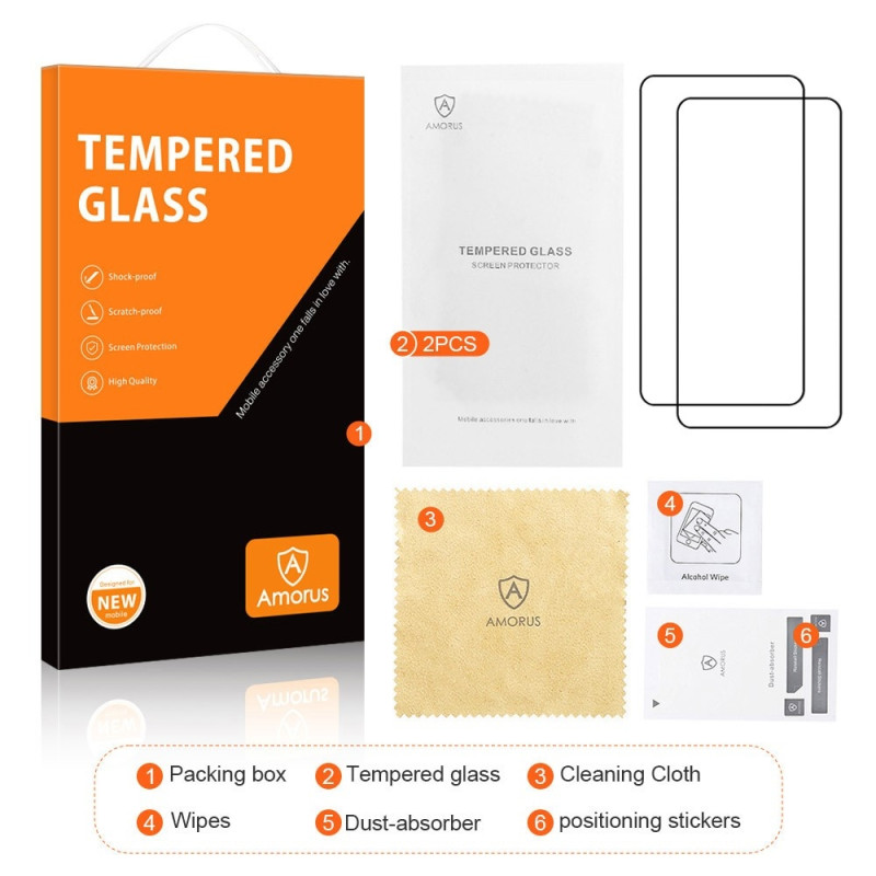 AMORUS For Samsung Galaxy S24 FE Screen Protector Glass