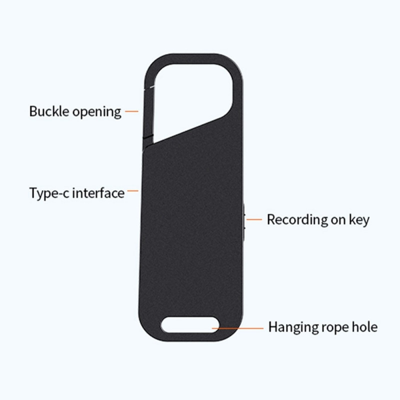 32GB brusreducering Digital Audio Voice Recorder MP3 - spelare Diktafon med trådhörlurar