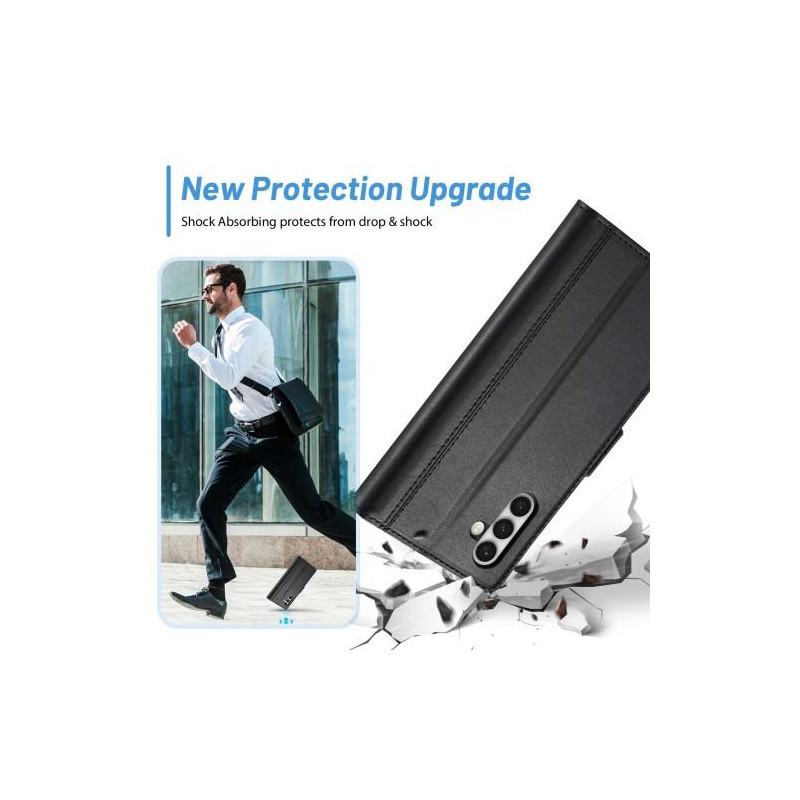 LC.IMEEKE Lommebok - deksel Deksel til Samsung Galaxy S23 - Svart