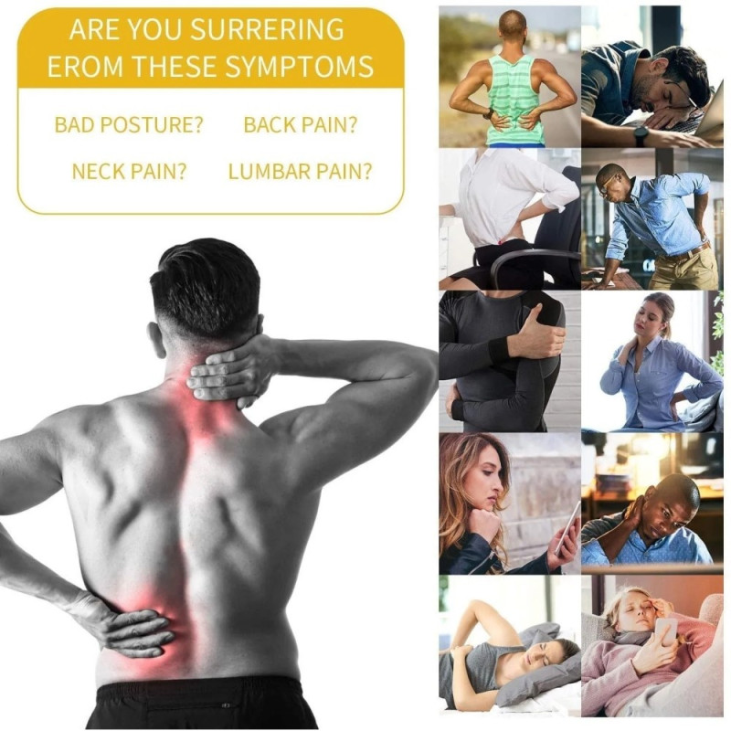 Justerbar Corring Posture Anti - pukkel ryglæn - XL