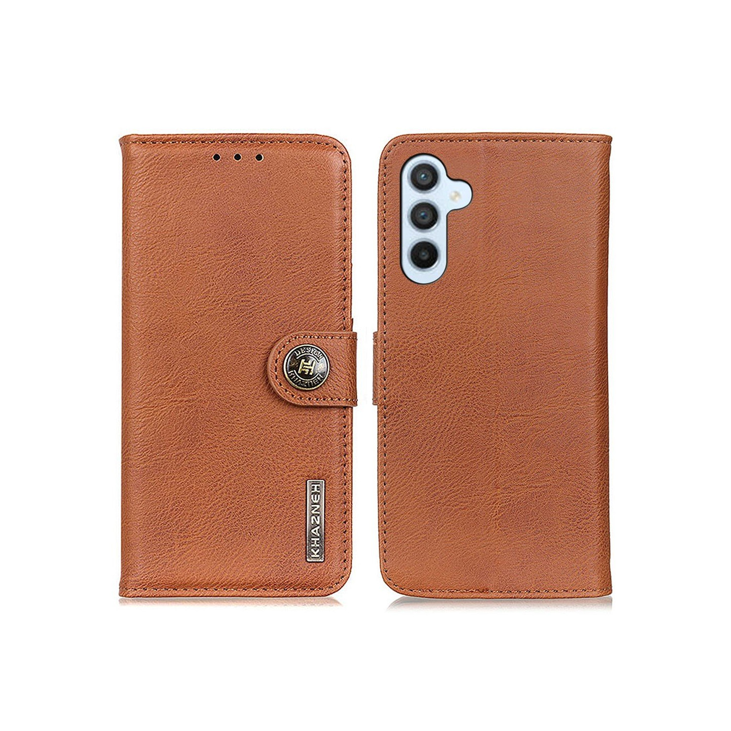 KHAZNEH Vintage Wallet Case for Samsung Galaxy S24 FE