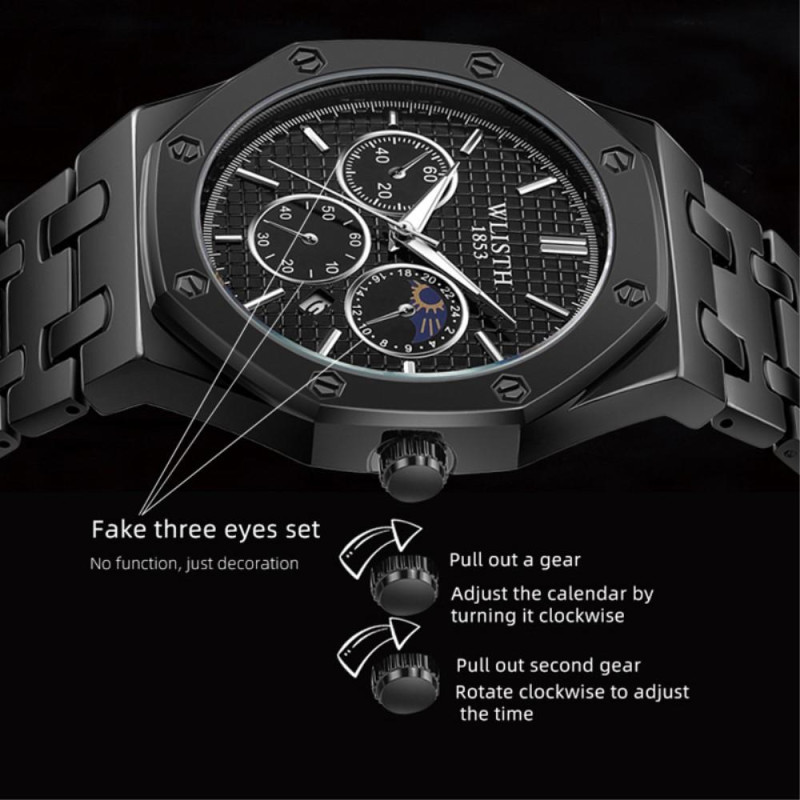 Wrist Watch Man WLISTH Fashion Analog Quartz Watch Luminous