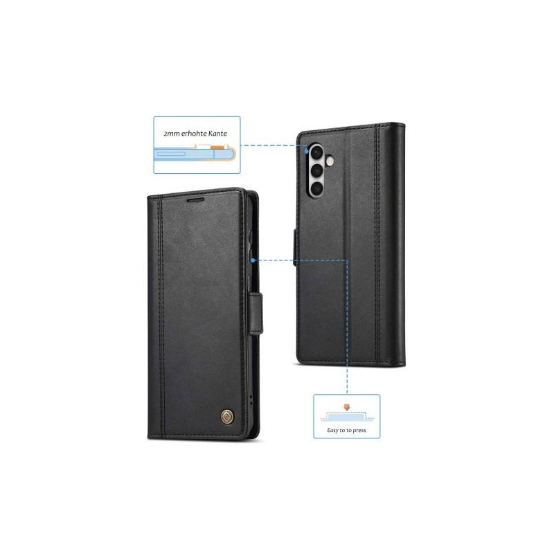 LC.IMEEKE Lommebok - deksel Deksel til Samsung Galaxy S23 - Svart