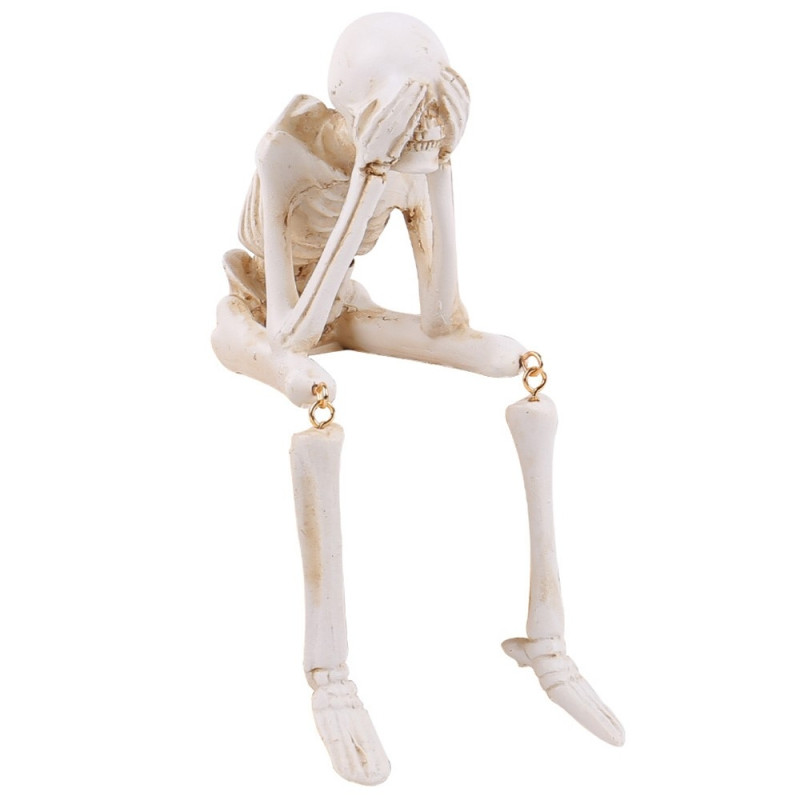 Halloween skeleton figure Spooky Skull Decoration Party Haunted - See No Evil