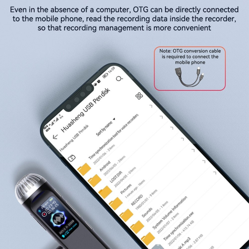 digitaalinen äänitallennin MP3 - soitin melunvaimennustallennuslaitteen sanelukone 32 Gt:n