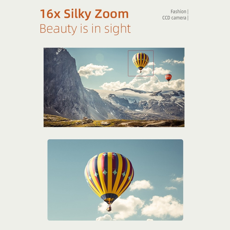 Digital camera 2.4 inch IPS screen HD CCD camera with 32GB TF card + card reader