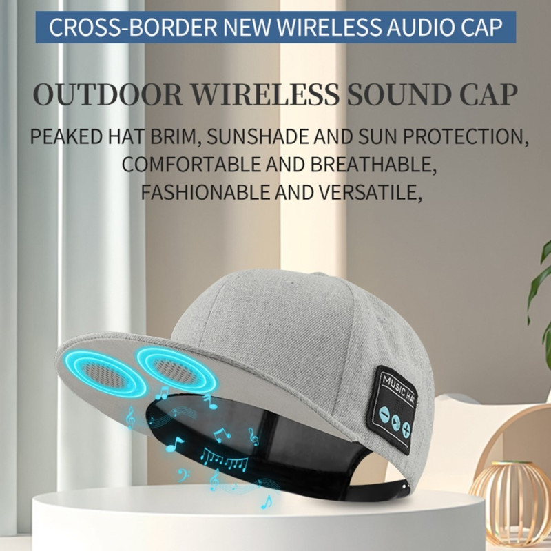 YX2 Hat Cap Langaton Bluetooth - kuulokemusiikkikaiutin Smart Cap