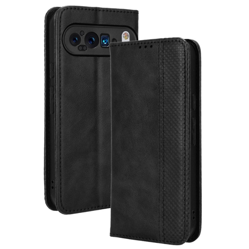 Google Pixel 9 Pro XL Teline Puhelinkotelo Täysi Suojaus Lompakon Suojaus - Musta