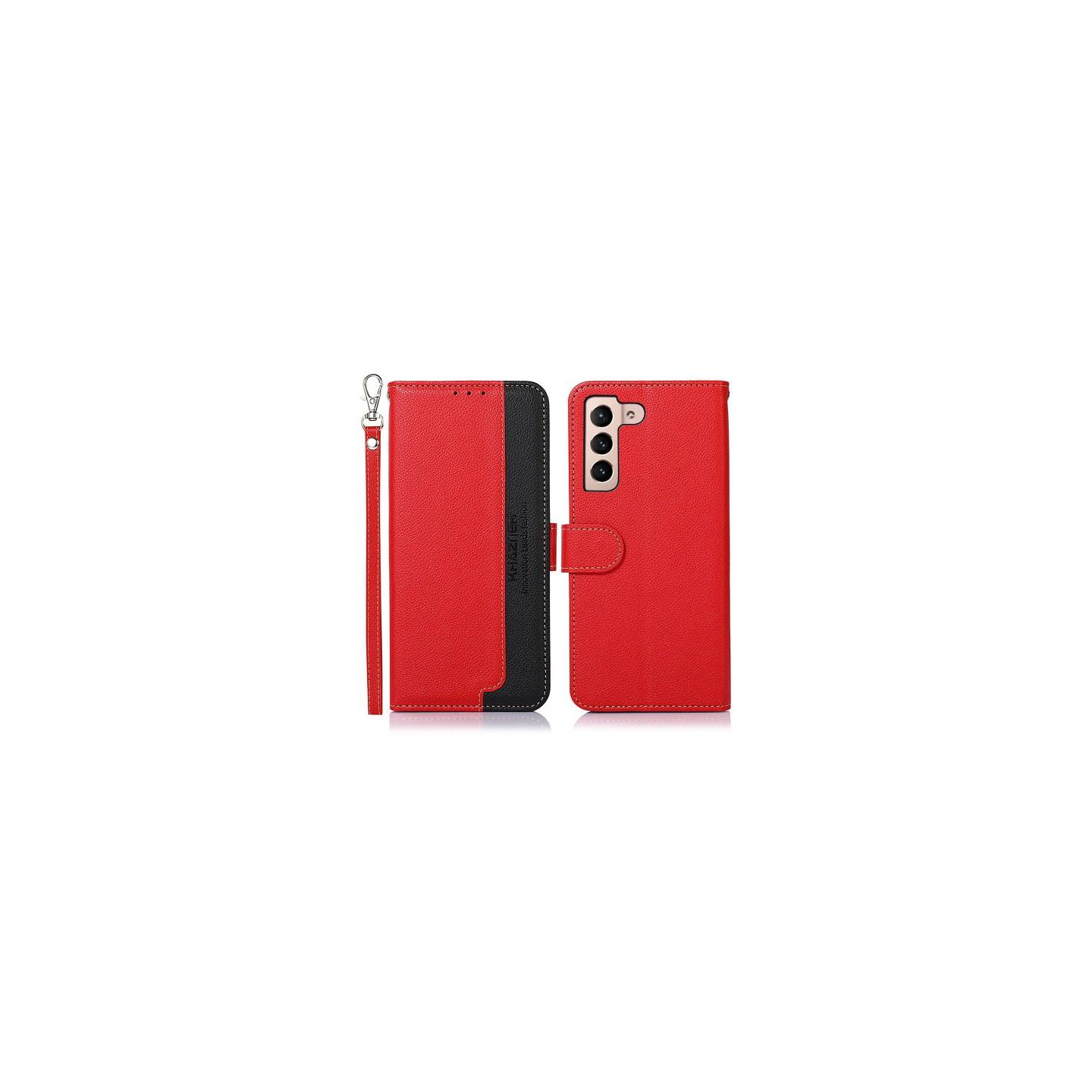 KHAZNEH Phone Cover to Samsung Galaxy S23 - Red/Black