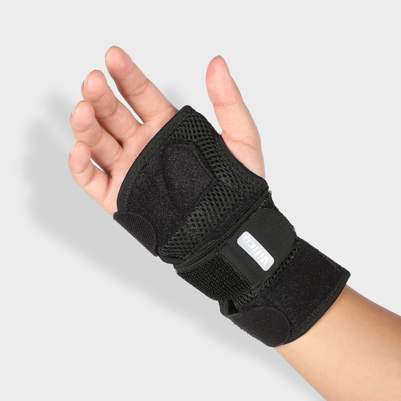 armbånd håndledsstøtte aluminiumsplade til karpaltunnel gigt - venstre hånd