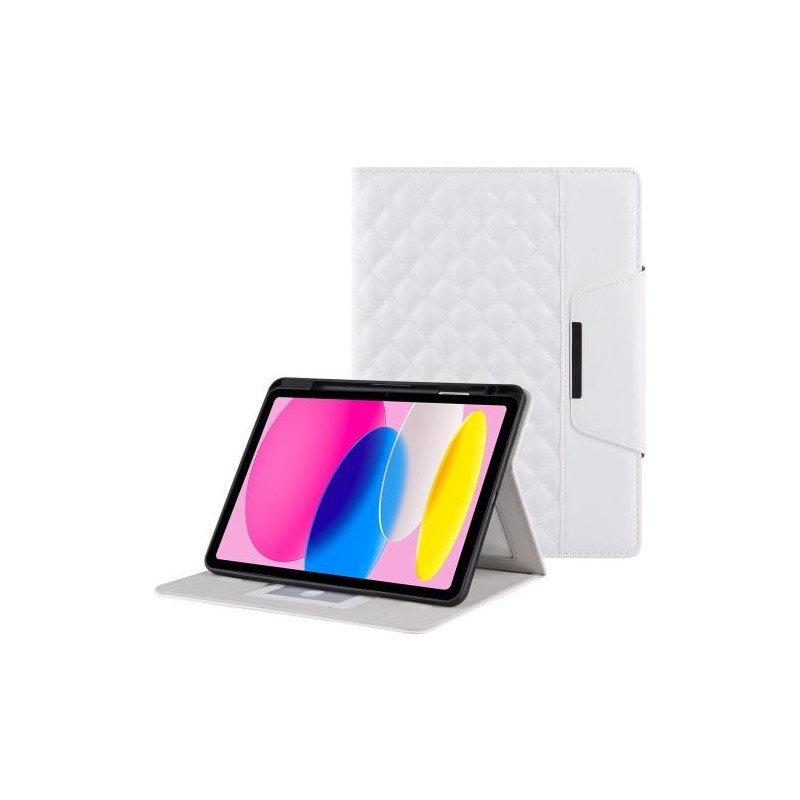 Til iPad 10.9 2022 Gen 10 Sammenleggbart Veske - Hvit