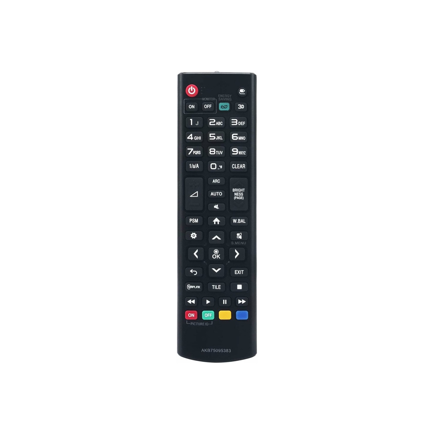 TV fjernkontroll Erstatning for AKB75095383 For LG TV