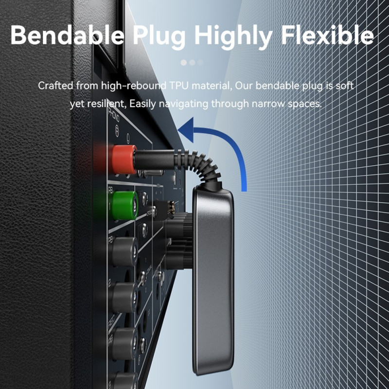 Car Stereo Bluetooth Transmitter Receiver 3.5mm Aux Adapter for Speaker Amplifier