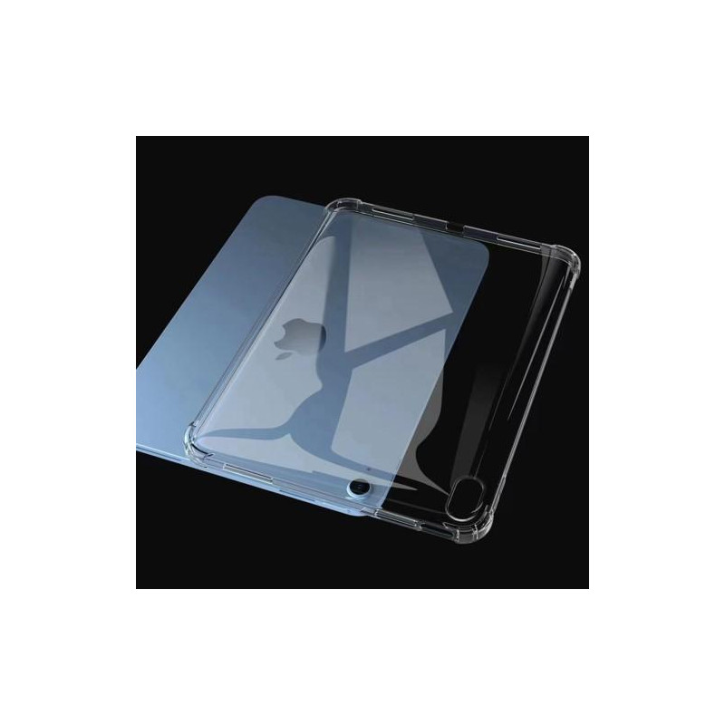 For iPad 10.9 (2022) / iPad 10th Gen Soft TPU Clear Tablet Cover Reinforced 4 Corners Shock - Absorbing Back Case