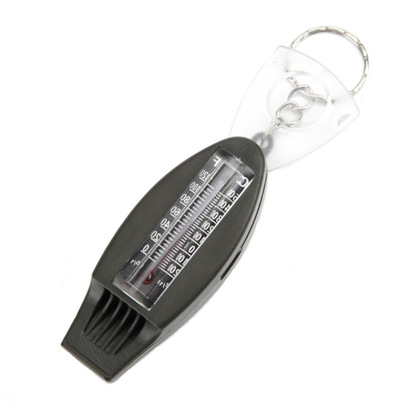 Monitoiminen 4 in 1 - pilli Suurennuslasi Kompassilämpömittari