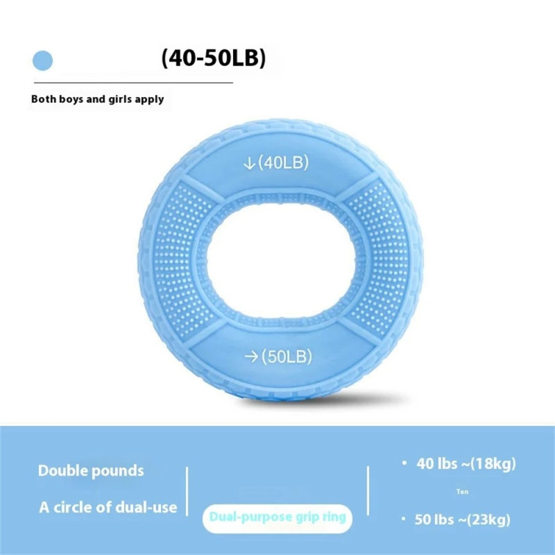 Hand Grip Strengthener Forearm Finger Wrist Muscle Trainer - 40 - 50lb / Blue