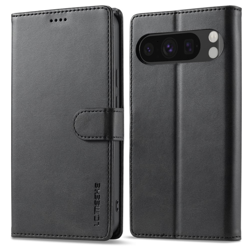 LC.IMEEKE Til Google Pixel 9 Pro XL Deksel Flip - Deksel - Svart