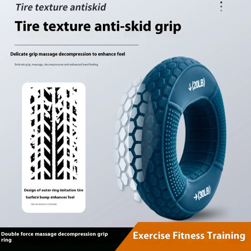 Handgreppsförstärkare Underarm Finger Handled Muskeltränar - 40 - 50lb / Blå