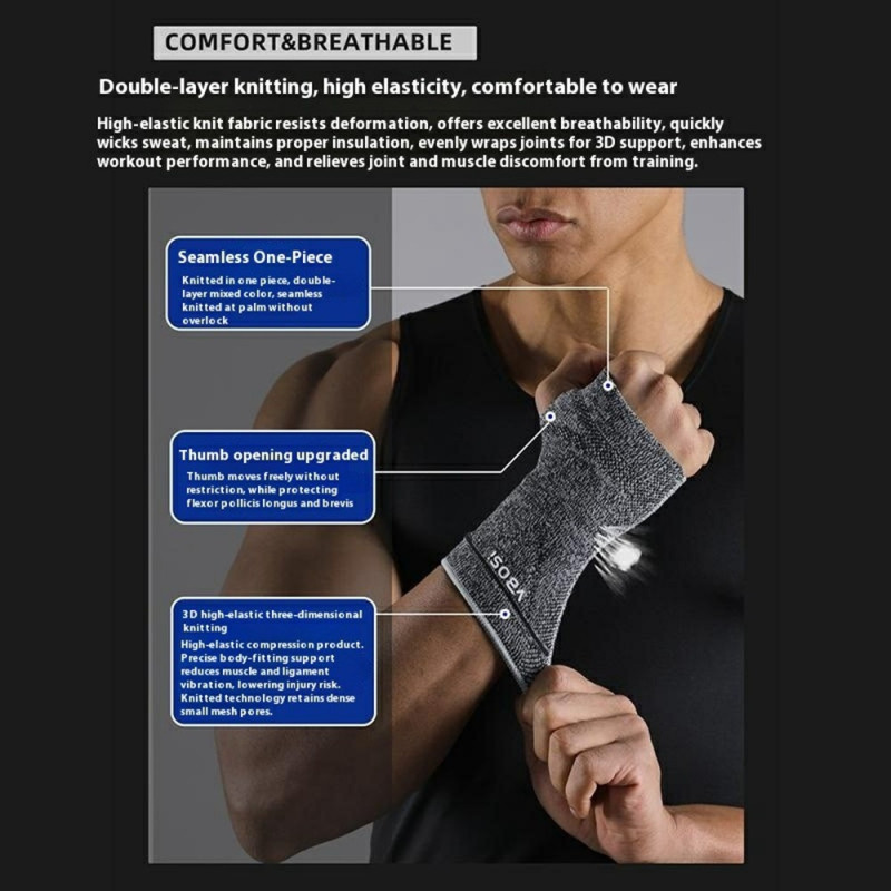 1 pc. size M Wrist support Wrist protection Compression - Right hand