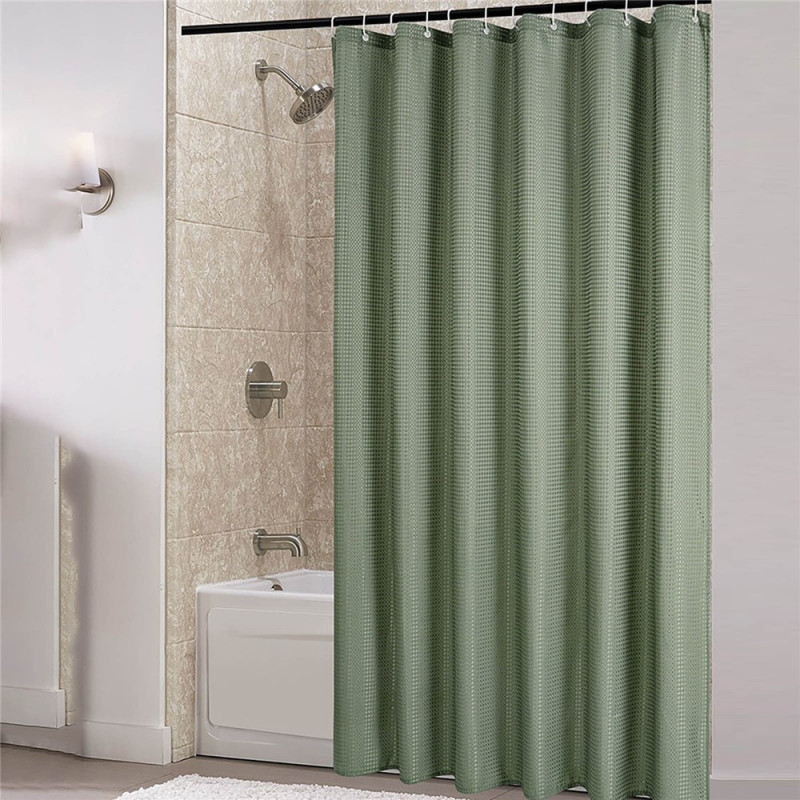 Shower curtain 180 x 200 cm black bathroom divider mold resistant bathroom moisture proof