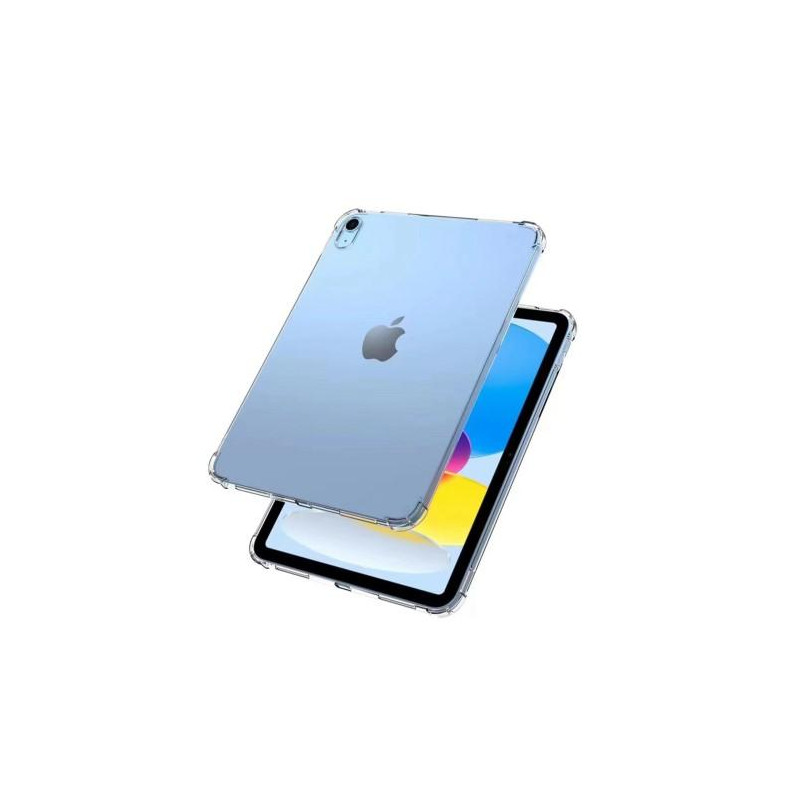 Til iPad 10.9 (2022)/iPad 10. generations blødt TPU klart tabletcover Forstærket 4 hjørner Stødabsorberende bagkasse