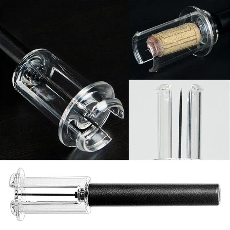 Manuell lufttrykk rødvinflaskeåpner Nåletype Vinflaskekorkfjerner
