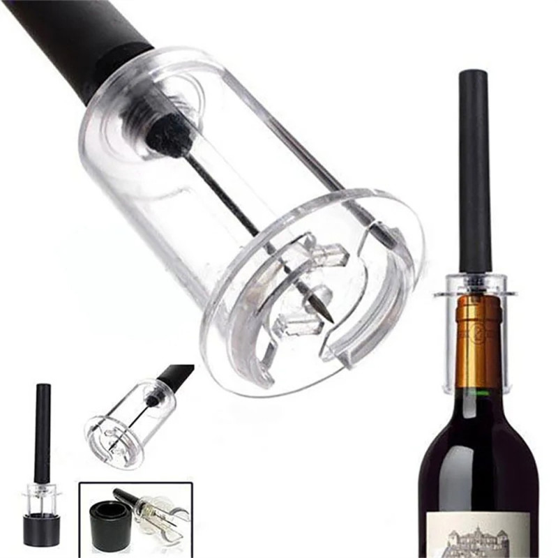 Manual Air Pressure Red Wine Bottle Opener Needle Type Wine Bottle Cork Remover