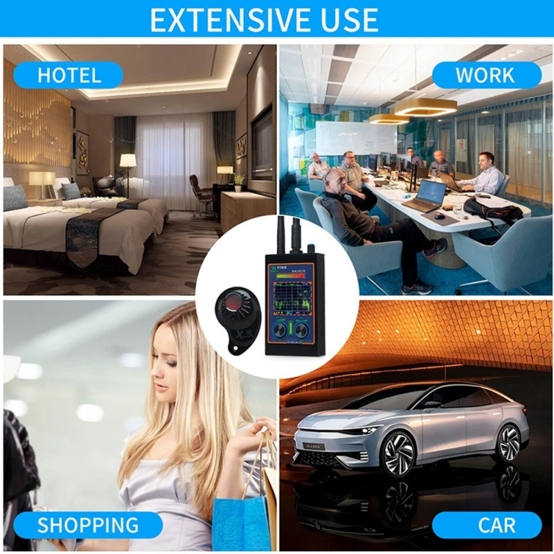 højfølsom trådløst RF - signal skjult kameradetektor Scan magnetisk GPS - locator