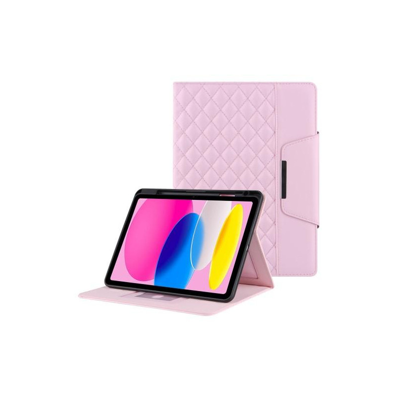 Til iPad 10.9 2022 Gen 10 Sammenleggbart Veske - Rosa
