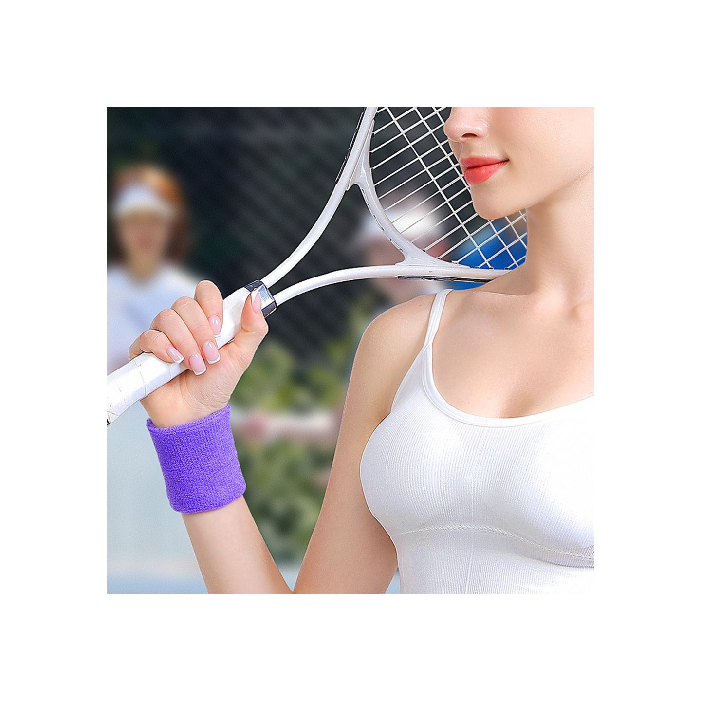 2 stk Sved armbånd Atletisk træningsarmbånd til løbe træning